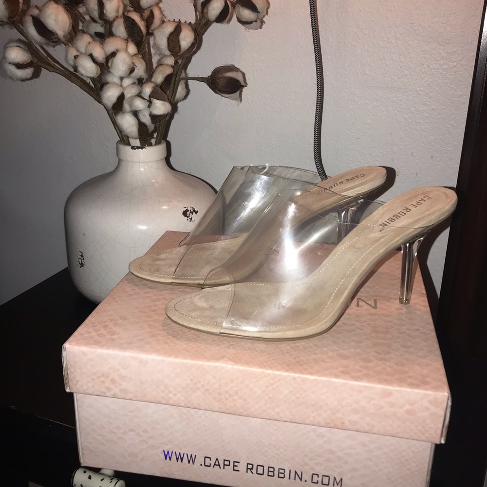 Clear heels